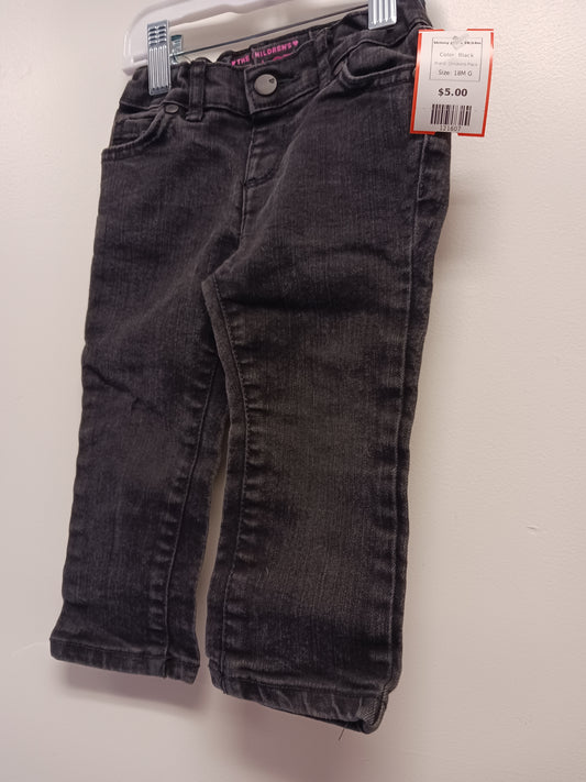 Black Childrens Place Skinny Jeans 18/24m, 18M G