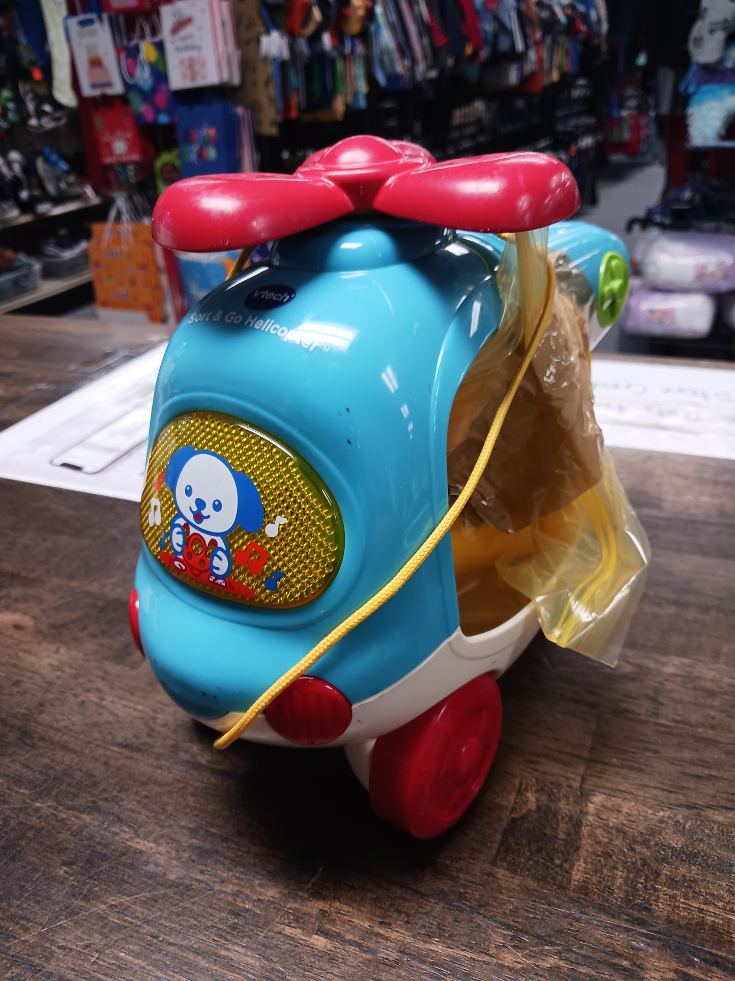 Blue/Red/White/Yellow Vtech Sort & Go Helicopter