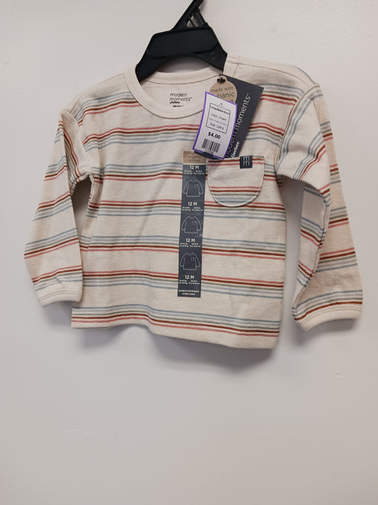 Cream Modern Moments Longsleeve Shirt, 12M B