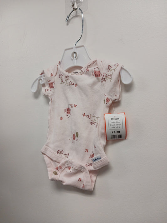 Pink Gerber Onesie, NB G