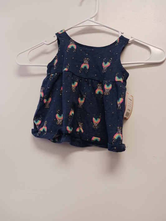 Navy Rainbow/Minnie Jumping Bean Tank Top, 12M G