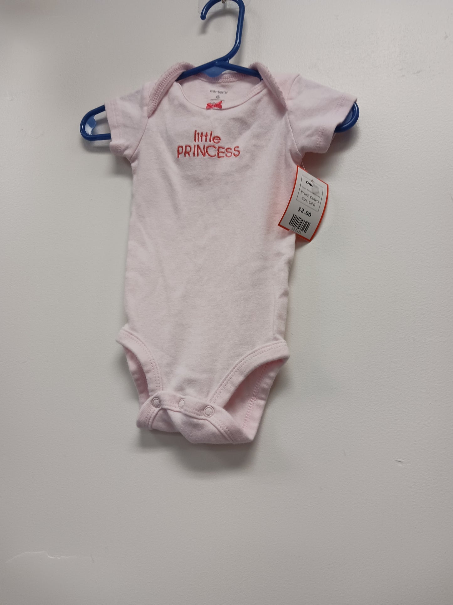 Pink Little Princess Carters Onesie, 6M G