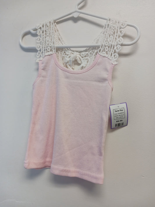 Pink/White Boutique Tank Top, 12M G