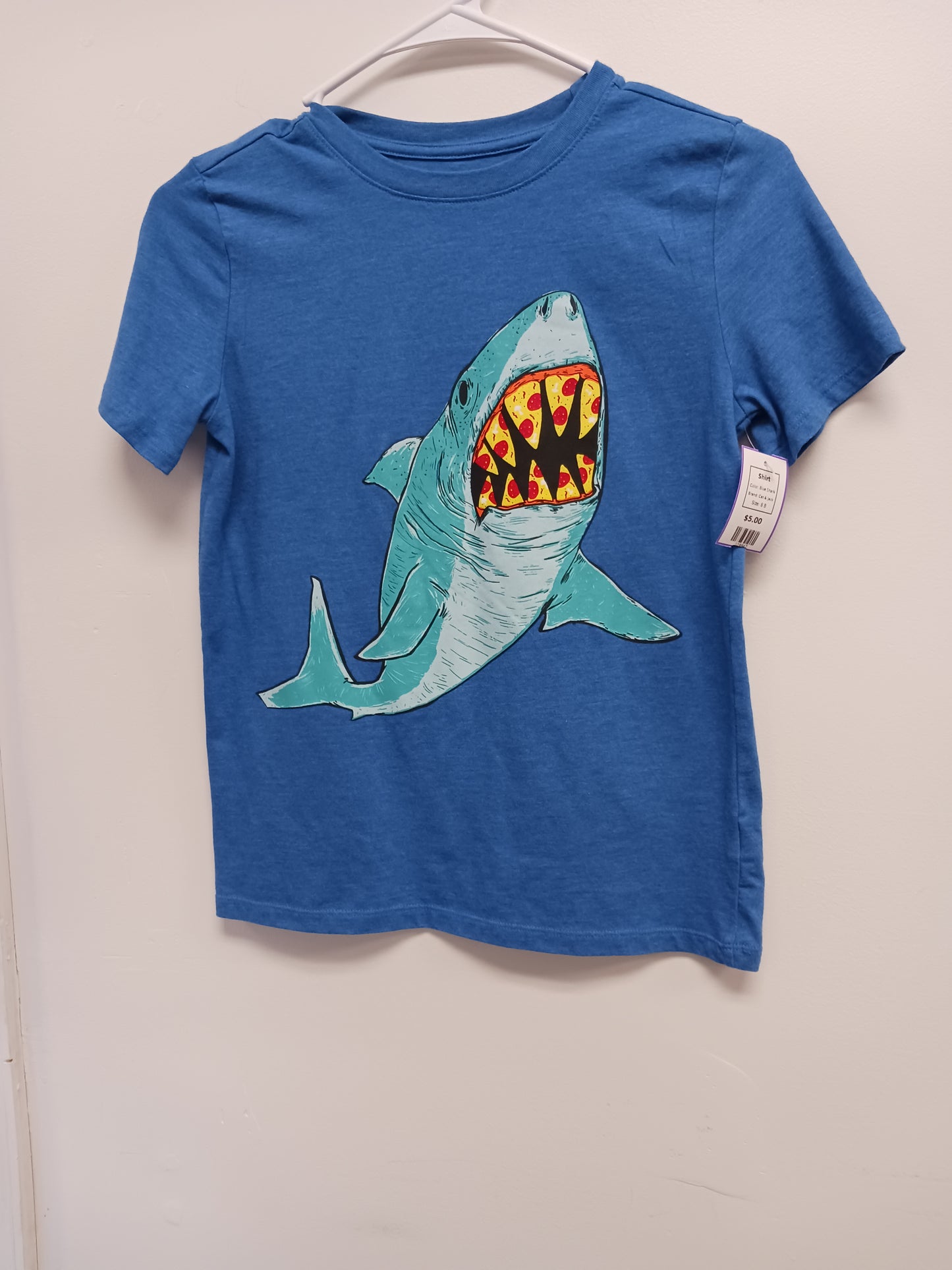 Blue Shark Cat & Jack Shirt, 8 B