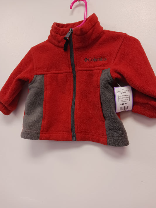 Orange/Grey Columbia Jacket, 12M B