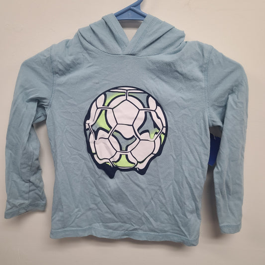 Blue Jumping Beans Hooded soccer long sleeve, 5T B