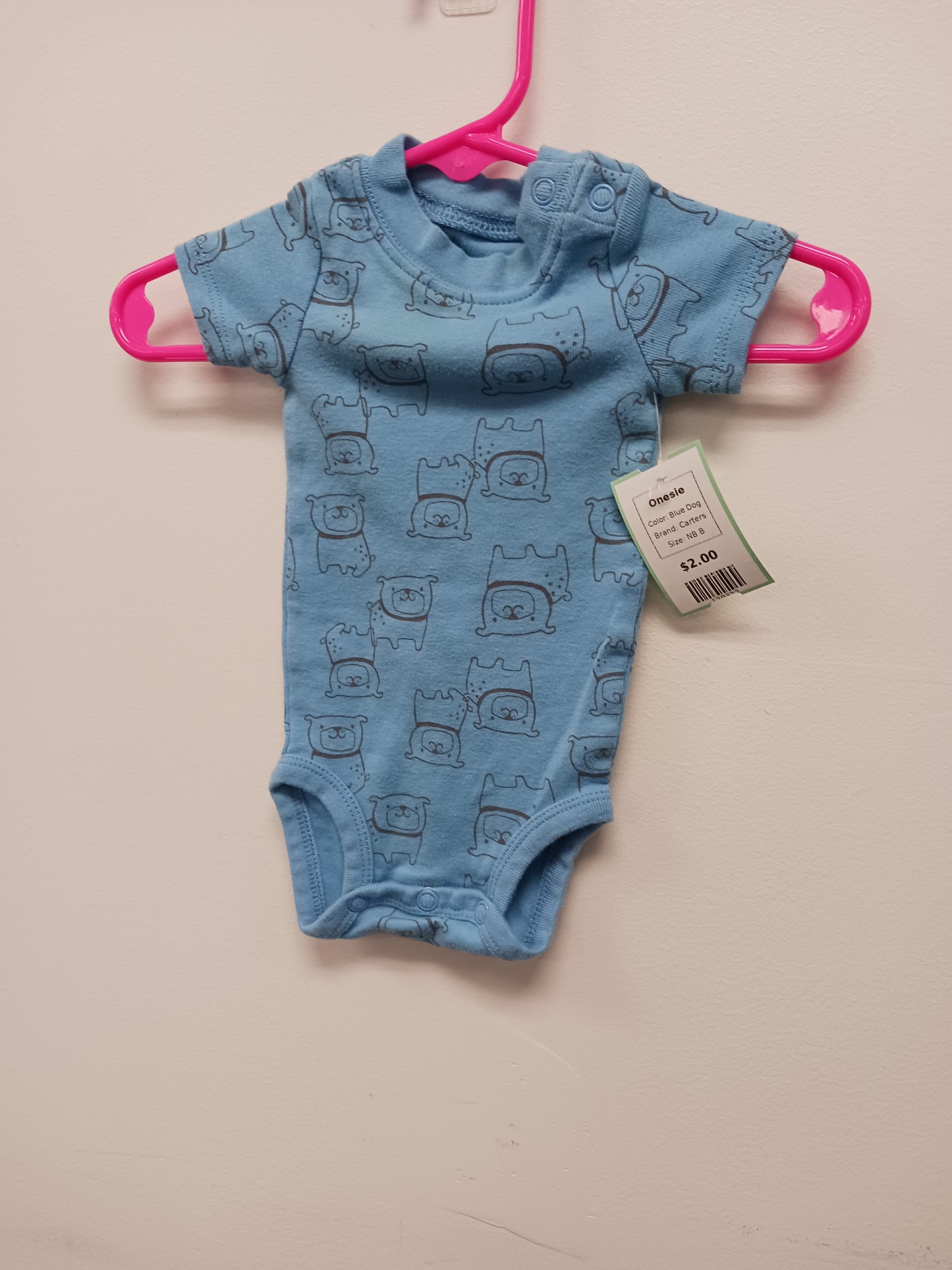 Blue Dog Carters Onesie, NB B