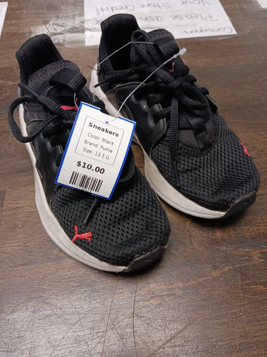 Black Puma Sneakers, 13.5 G