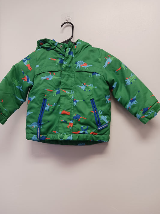 Green/Blue Dino Cat & Jack Coat, 2T B