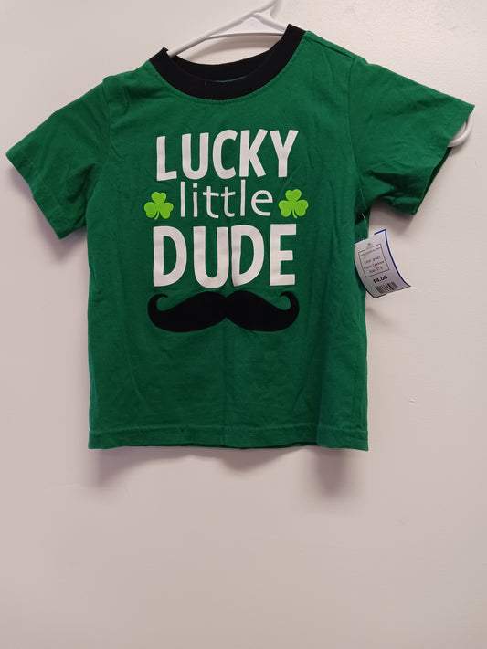 green Celebrate Lucky Little Dude Tshirt, 3T B