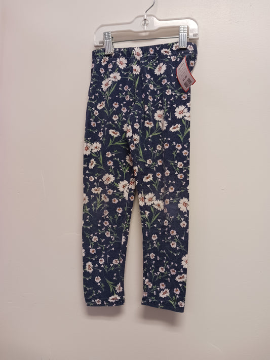 Blue Childrens Place Flower Leggings, 5T G