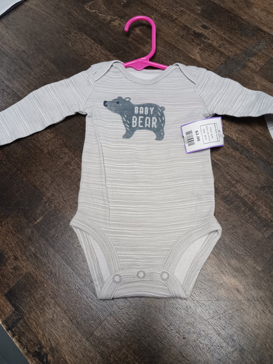 grey just one you Baby Bear Onesie, 3M B