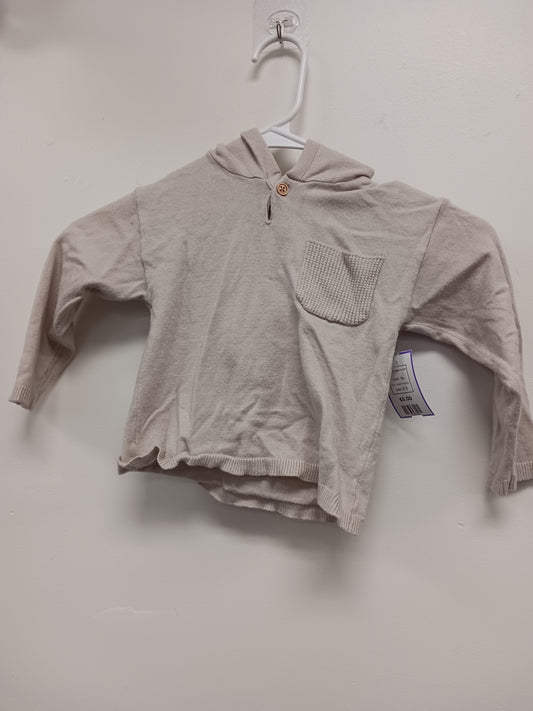 Tan Modern Moments Hooded Longsleeve Shirt, 2T B