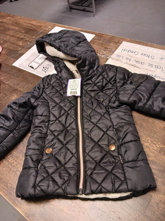 Black Kensie Girl Coat, 2T G