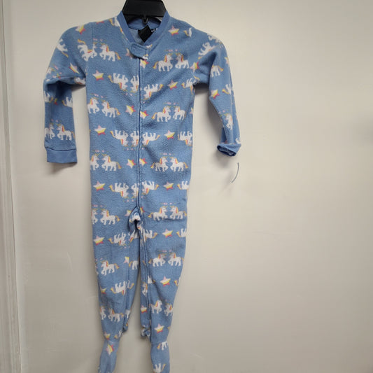 blue Joe Boxer unicorn footie pjs, 4T G
