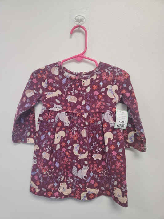 Burgandy Animal Wonder Nation Dress, 18M G