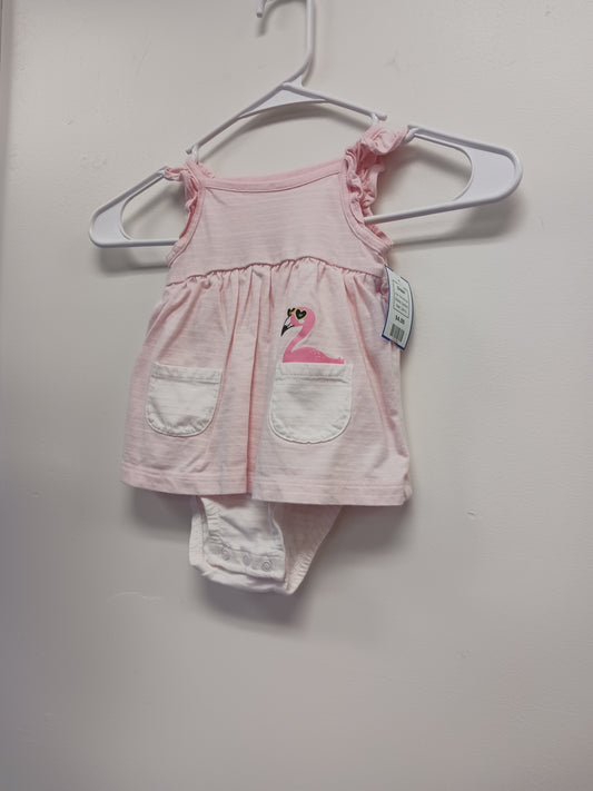 Pink Flamingo Carters Dress, 12M G