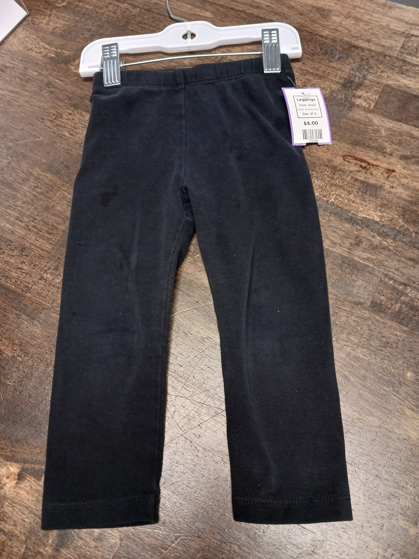 Black Childrens Place Leggings, 2T G