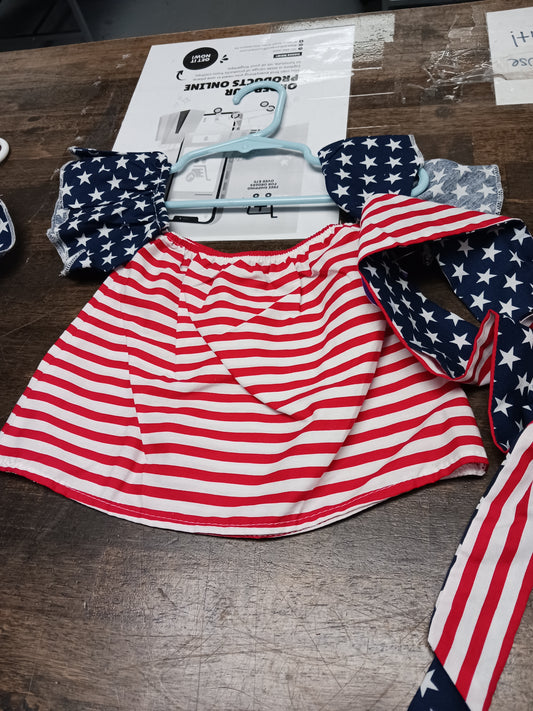 Red/White/Blue Boutique Striped Shirt, 12M G