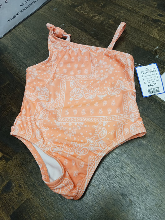 Orange/White Wonder Nation Swim Suit, 2T G
