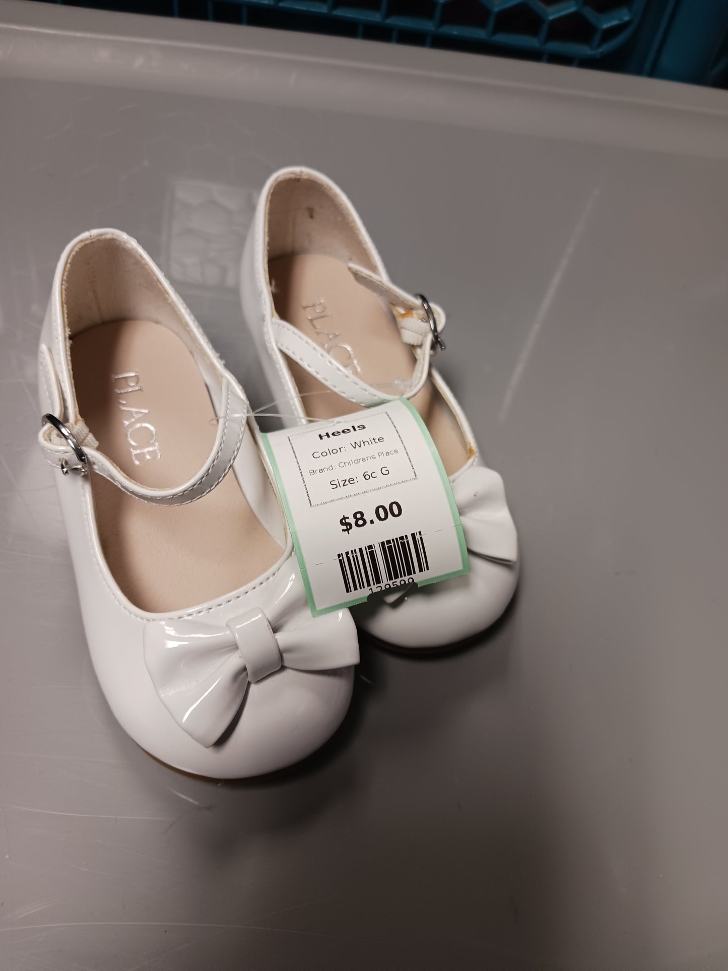 White Childrens Place Heels, 6c G