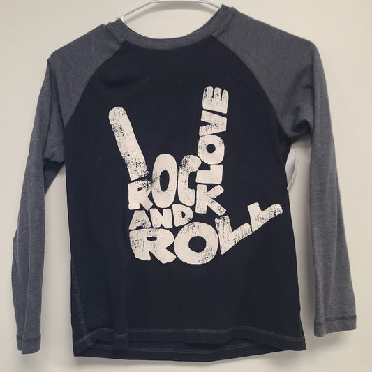 Black/Grey Rock And Roll Arizona Longsleeve Shirt, 8 B