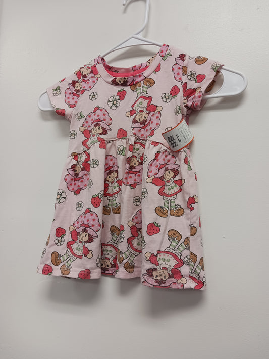 Pink  Strawberry Short Cake Dress, 18M G
