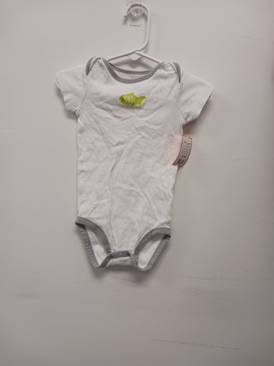 White/Grey Child of Mine Fish Onesie, 12M B