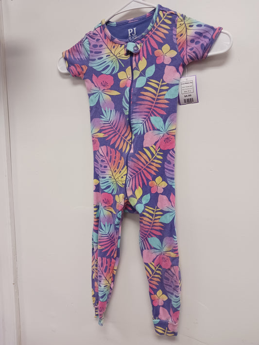 Purple Leaf Childrens Place One Piece Pjs, 2T G