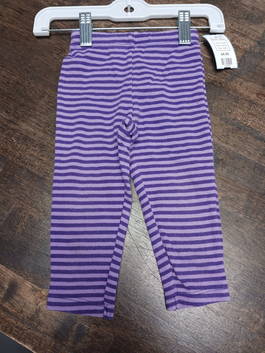 purple Carters Striped Leggings, 12M G