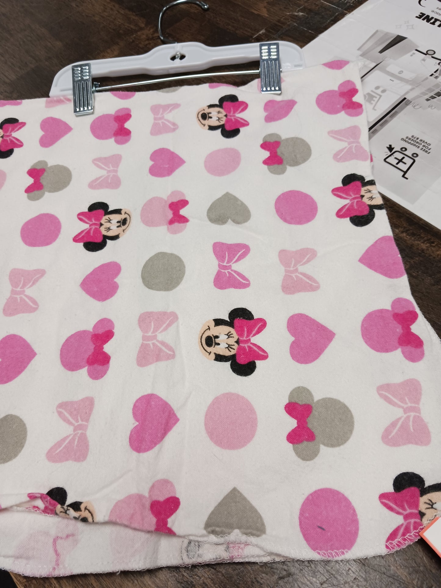 White/Pink Minnie  Blanket