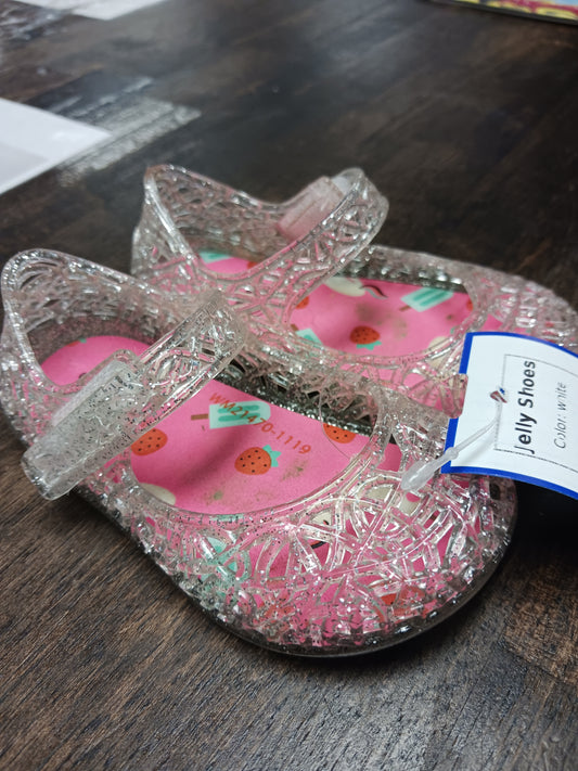 white Wonder Nation Jelly Shoes, 3 G