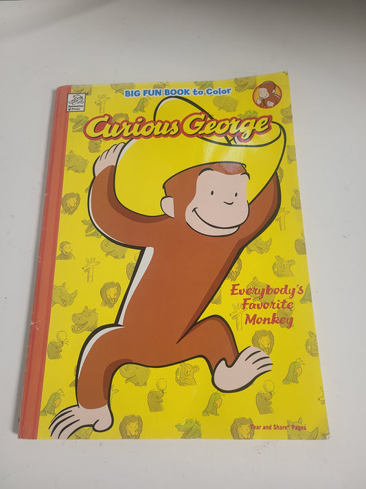 Curious George coloring book