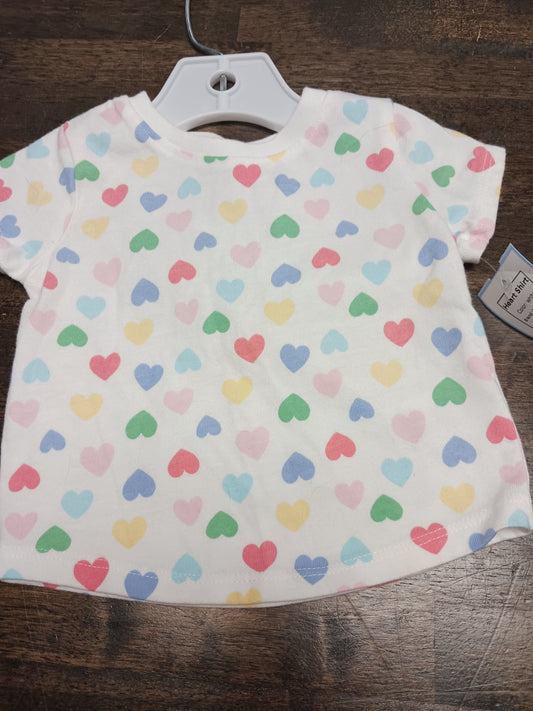 white Garanimals Heart Shirt, 3M G