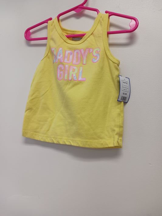 Yellow Daddy's Girl Garanimals Tank Top, 2T G