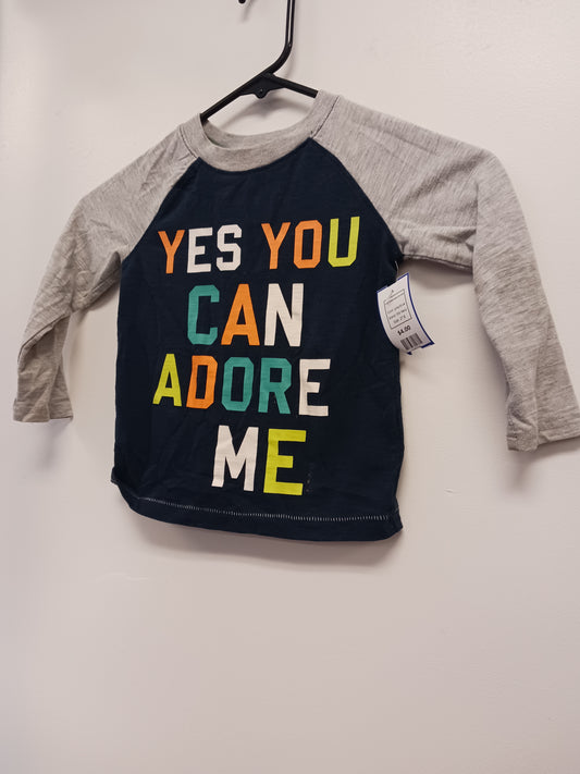 grey/blue Old Navy Long Sleeve  Adore Me Shirt, 2T B