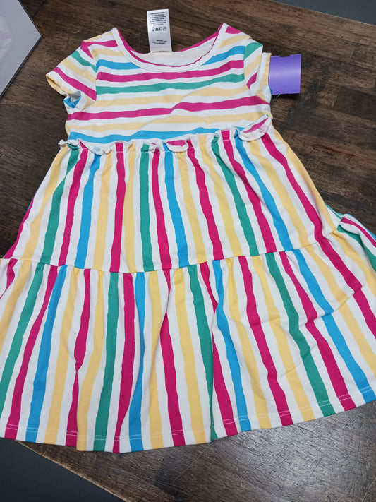 Colorful Striped Members Mark Striped Dress, 3T G