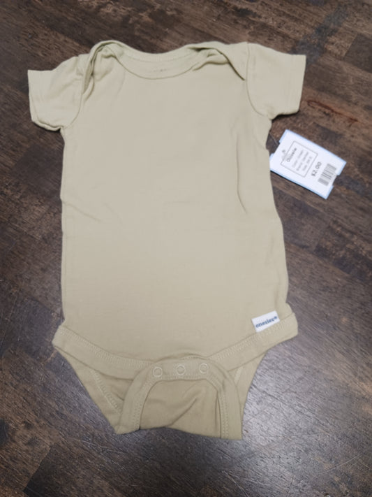 Green Gerber Onesie, 3M B