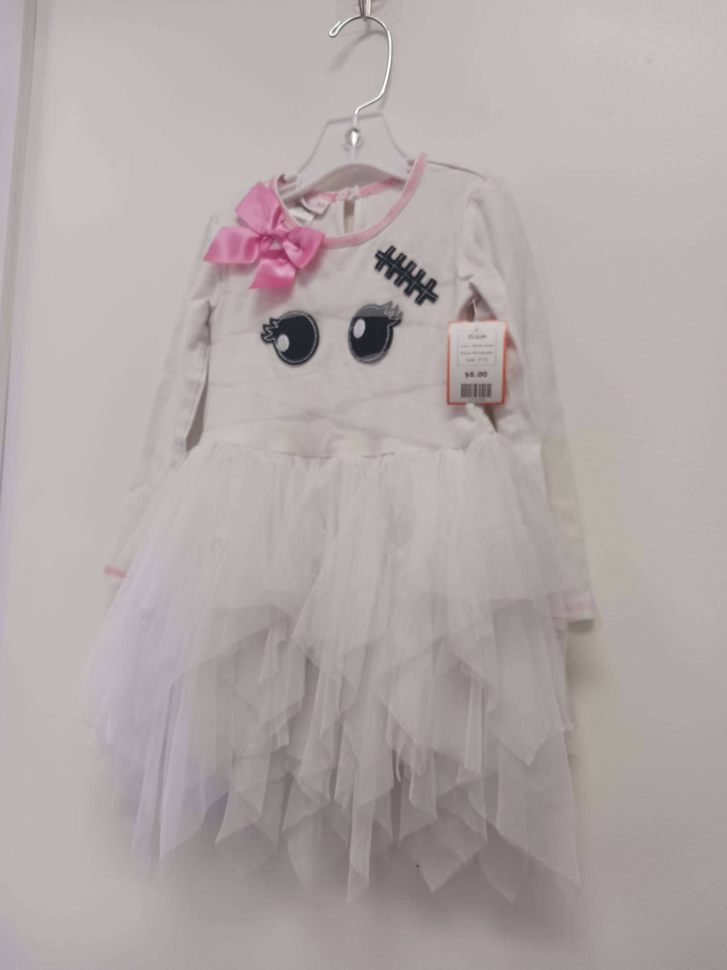 White Ghost Bonnie Jean Dress, 3T G
