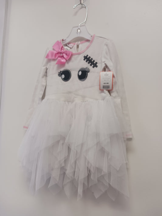 White Ghost Bonnie Jean Dress, 3T G