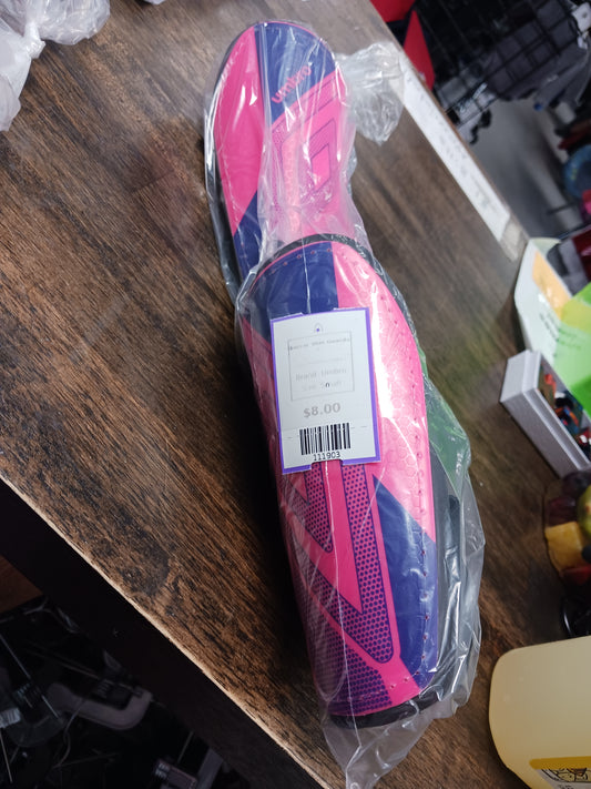 Pink/Purple/Black Umbro Soccer Shin Guards, Small