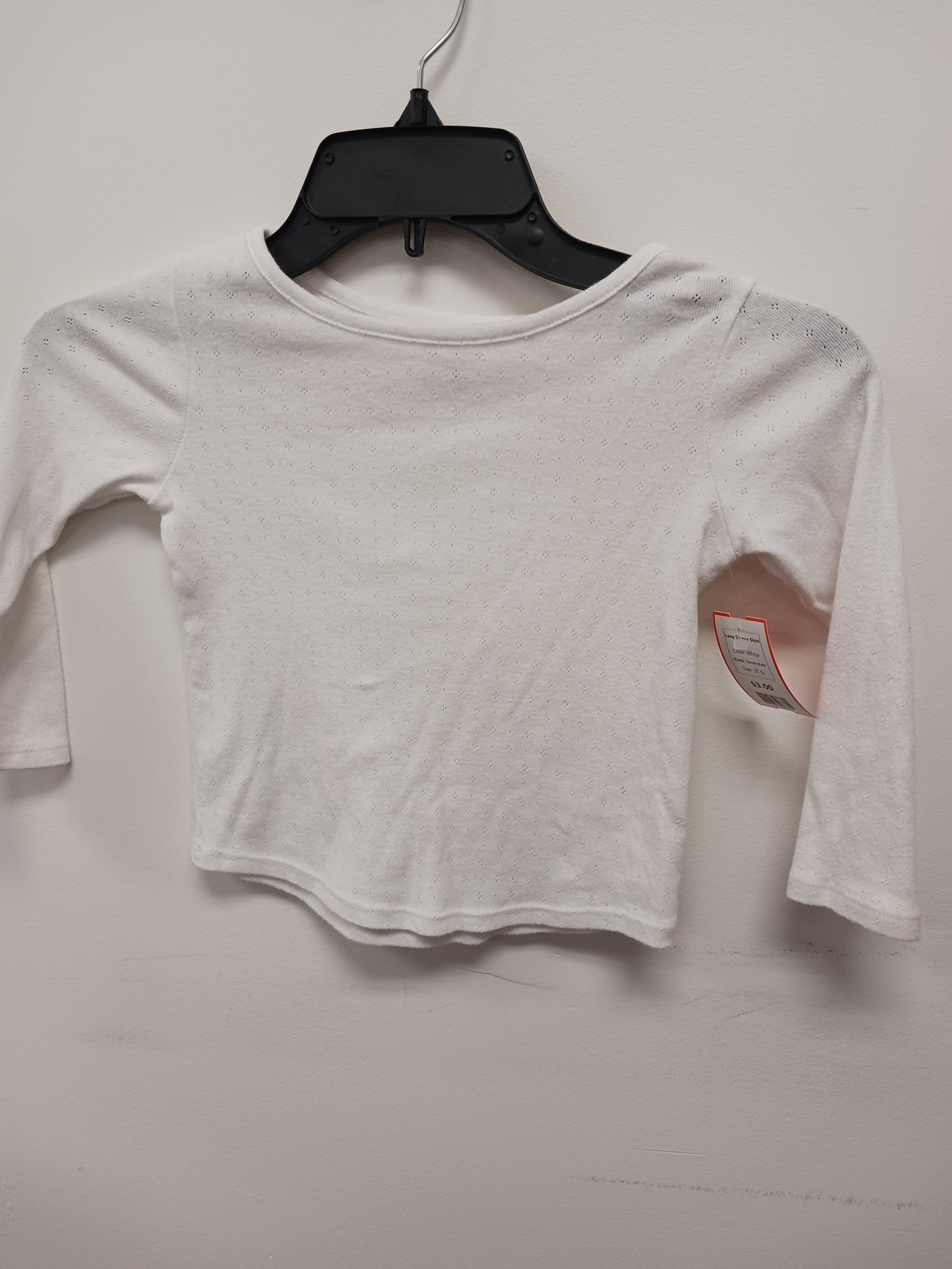 White Garanimals Long Sleeve Shirt, 3T G