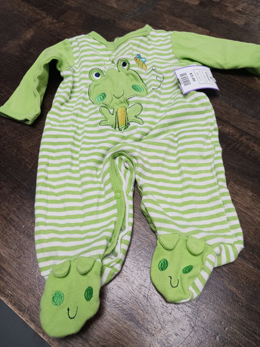 Green Frog Buster Brown Sleeper, NB B
