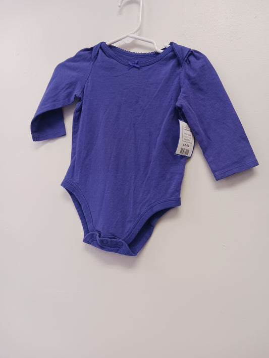 Purple Jumping Bean Longsleeve Onesie, 9M G