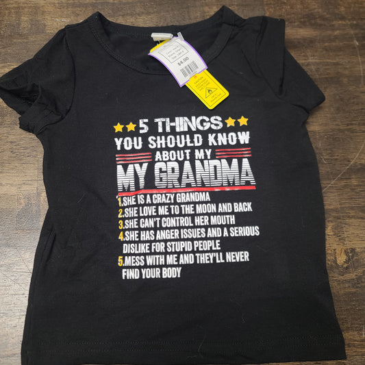 black Shein Things to know about Grandma Shirt 18-24m, 18M B