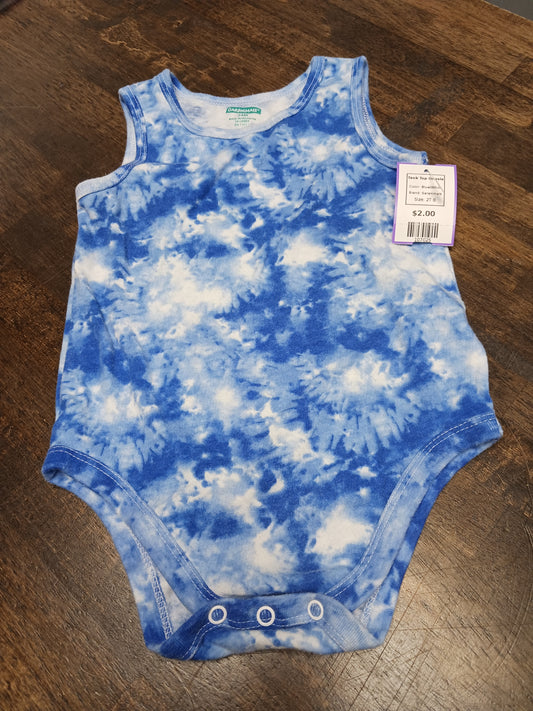 Blue/White Garanimals Tank Top Onesie, 2T B