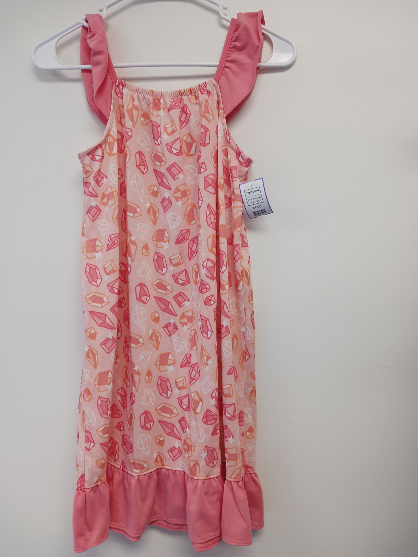 Pink Gemstone Gymboree Nightgown, 10 G