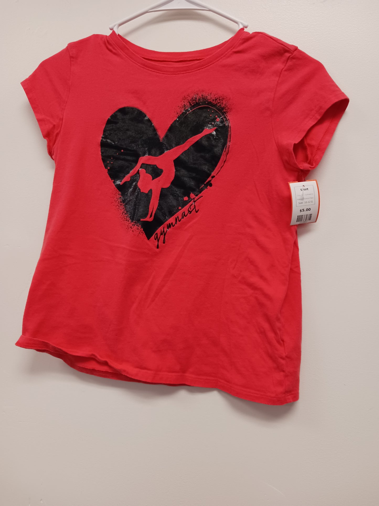 Pink Gymnastics Childrens Place Shirt, 10-12 G