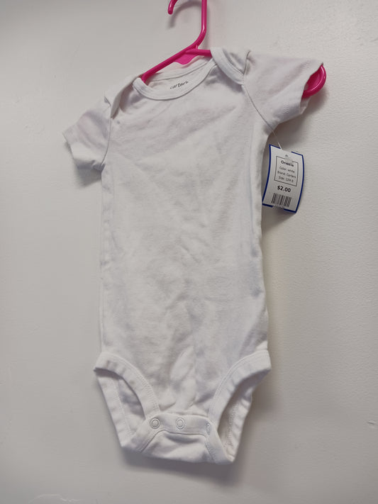 white Carters Onesie, 12M B