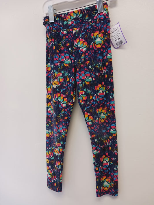 Purple/Colorful Lularoe Leggings, S/M